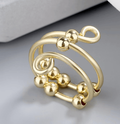 š„ Last Day Promotion 49% OFF š„For Daughter - Drive Away Your Anxiety Circle Beads Fidget Ring