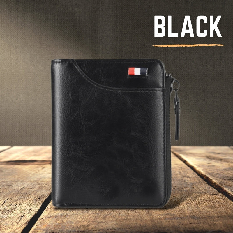 Newly Fossy Multi-functional RFID Blocking Waterproof Durable PU Leather Wallet