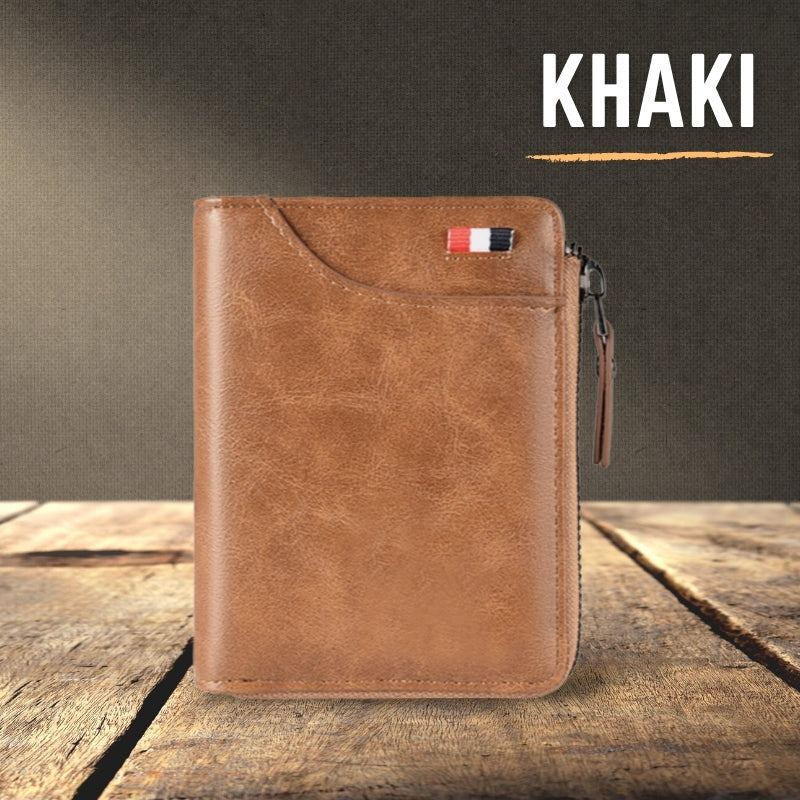 Newly Fossy Multi-functional RFID Blocking Waterproof Durable PU Leather Wallet