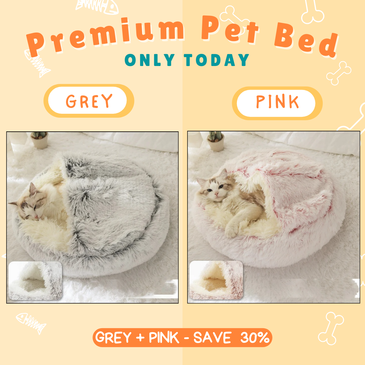 🐶CozyCave😺 - Premium Pet Bed 🔥69% SALE🔥 - Buy More Save More