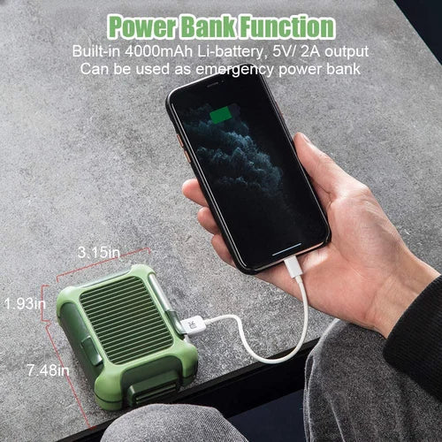 SUMMER SALE 50% OFF - PORTABLE COOLING FAN 4000MAH 16HOURS WORKING TIME