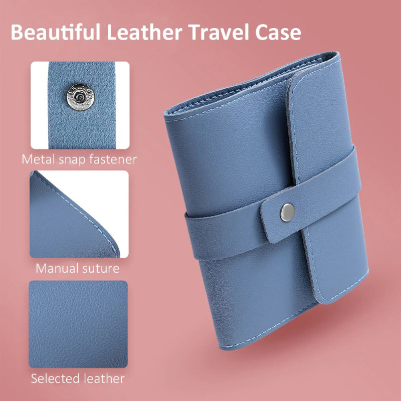 Manicure Care Set – Nail Cutter Set Stainless Steel With Folding Bag (Set 16Pcs)