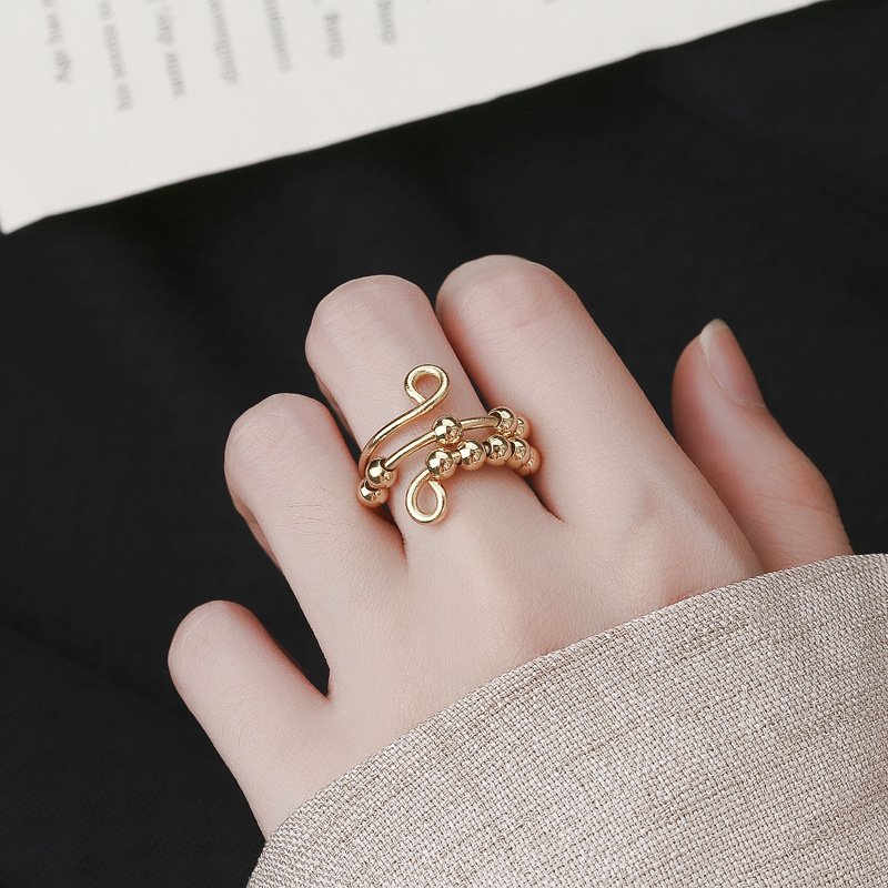 š„ Last Day Promotion 49% OFF š„For Daughter - Drive Away Your Anxiety Circle Beads Fidget Ring