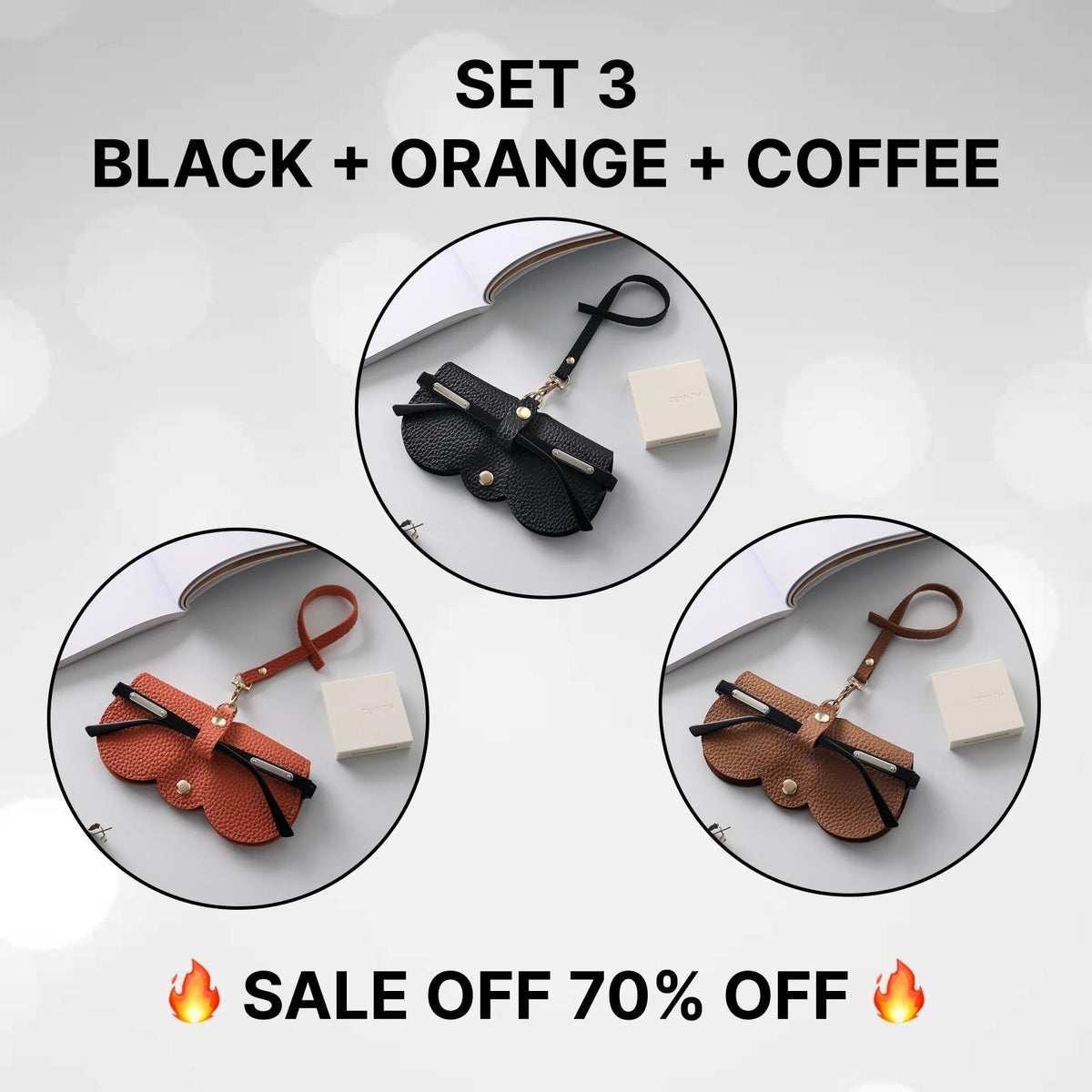 🏆Hot Sale🔥Soft Leather Sunglasses Bag 🔥