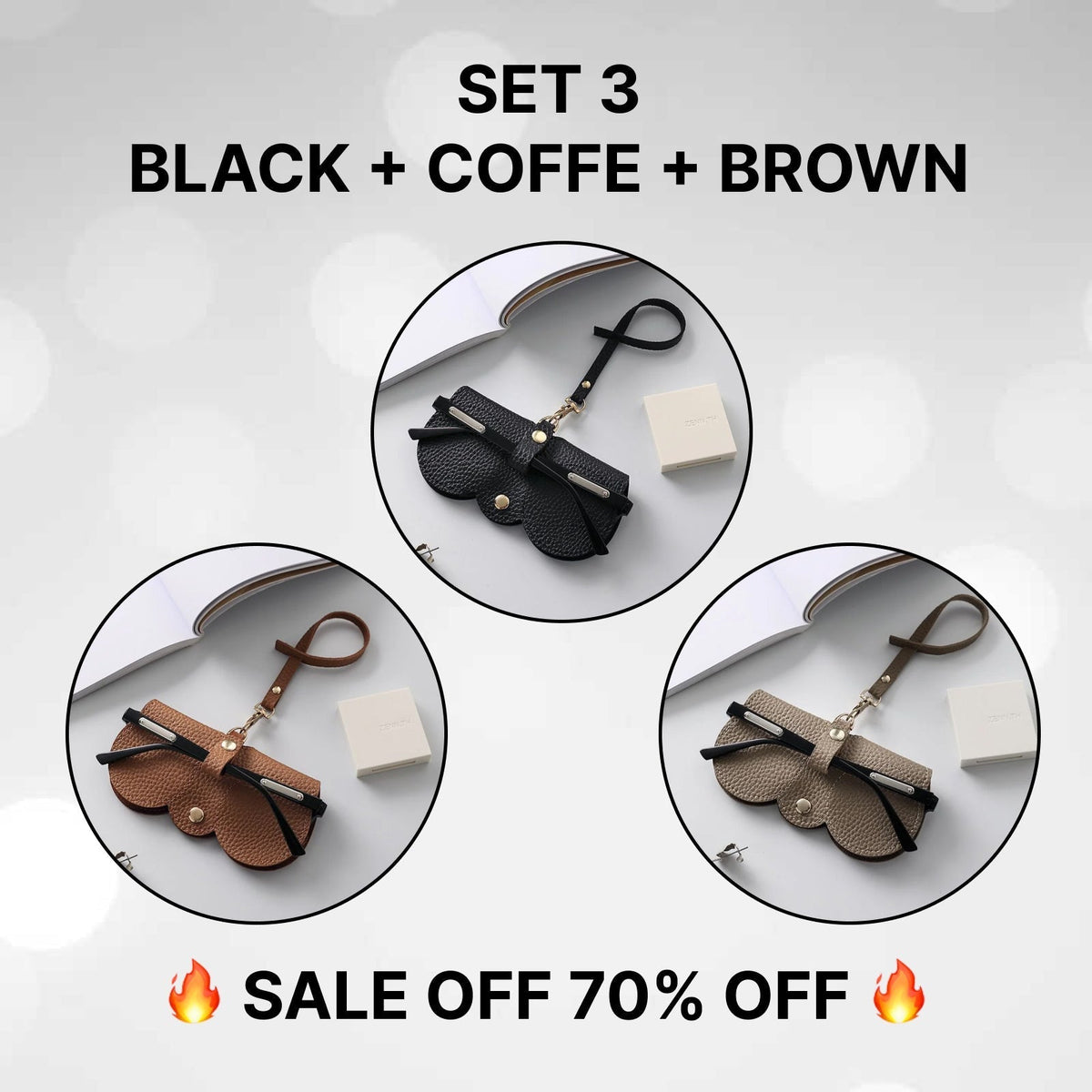 🏆Hot Sale🔥Soft Leather Sunglasses Bag 🔥