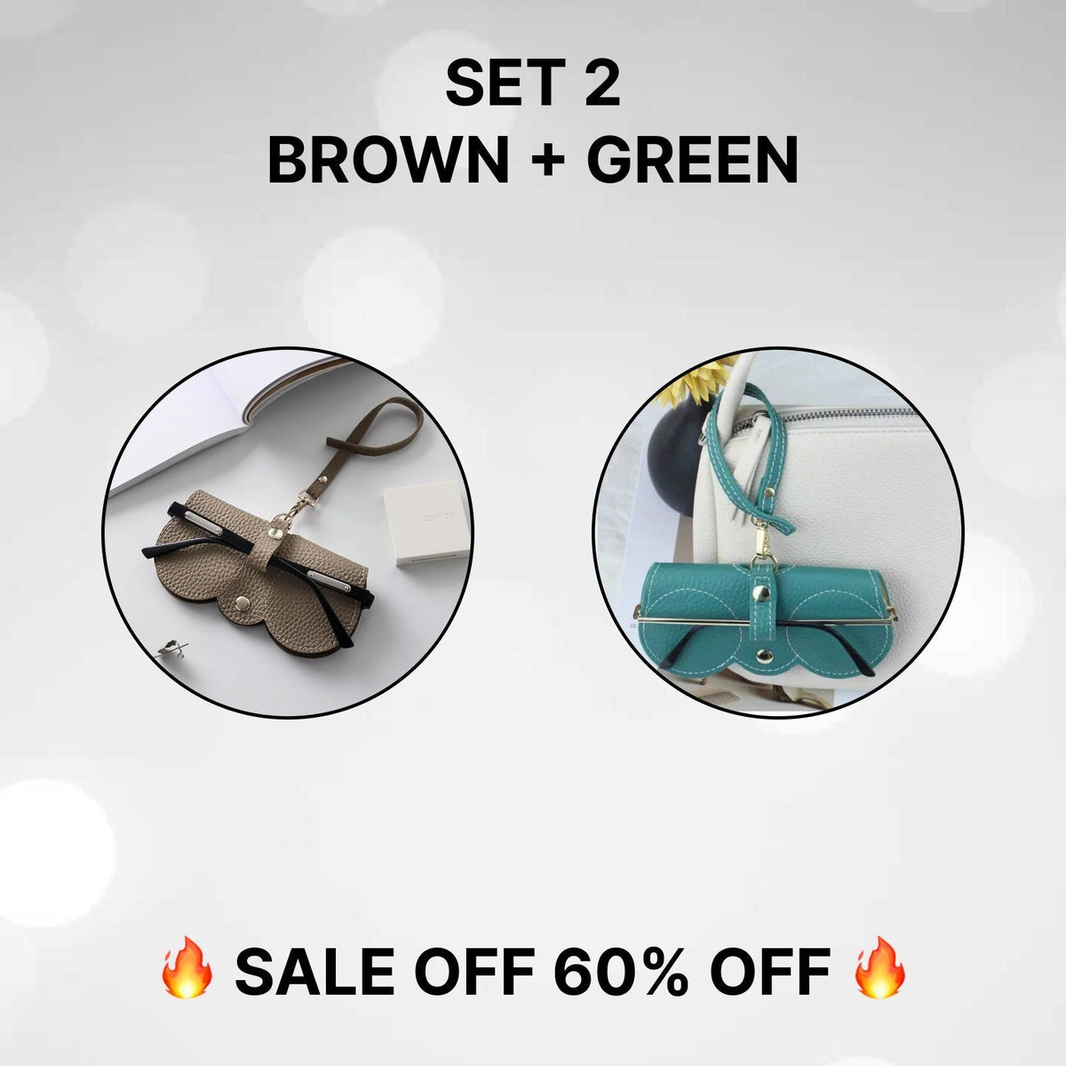 🏆Hot Sale🔥Soft Leather Sunglasses Bag 🔥