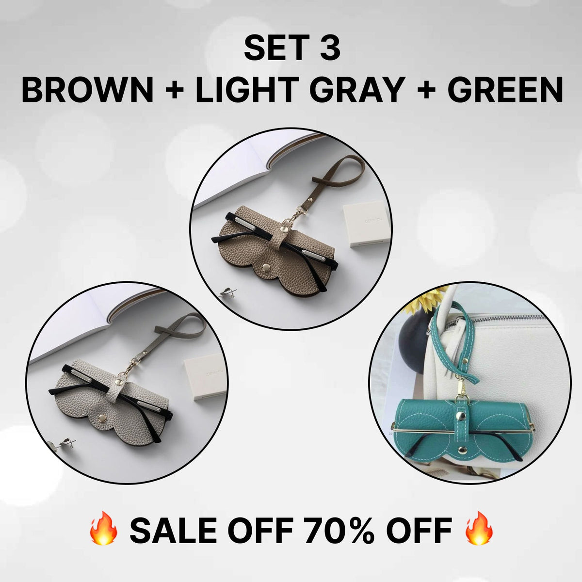 🏆Hot Sale🔥Soft Leather Sunglasses Bag 🔥