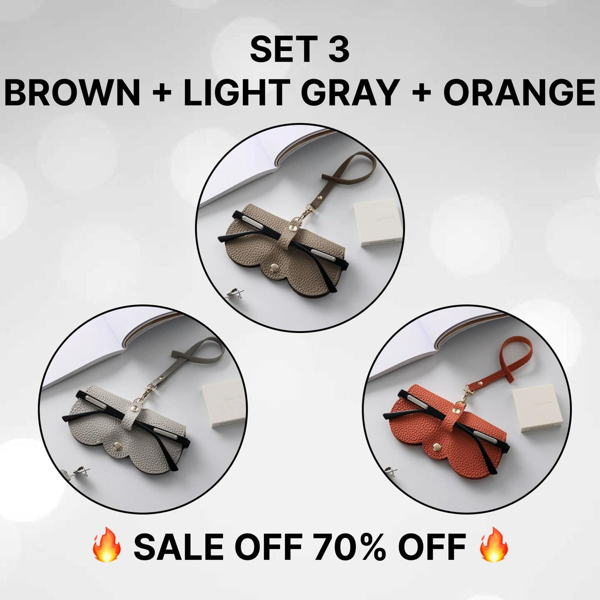 🏆Hot Sale🔥Soft Leather Sunglasses Bag 🔥