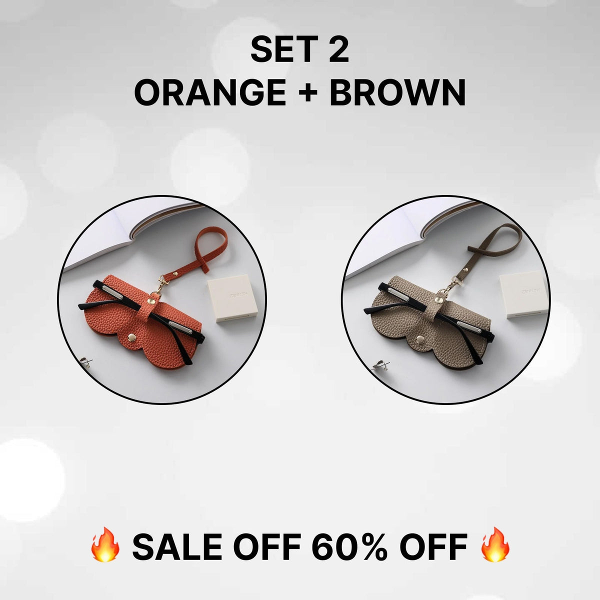 🏆Hot Sale🔥Soft Leather Sunglasses Bag 🔥