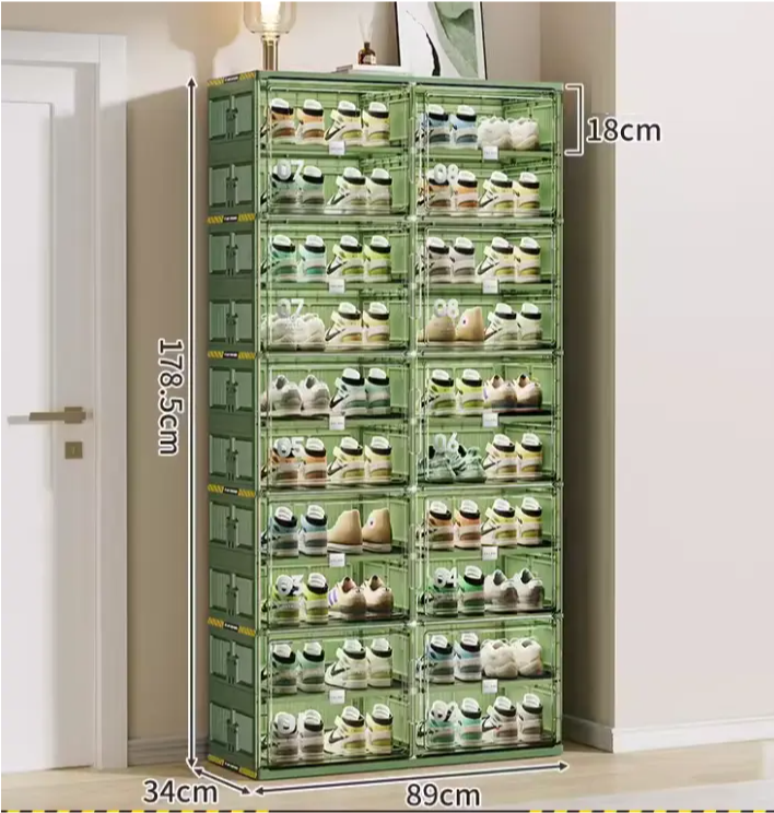 🥾Dust-Free Black Portable Shoe Organizer🎁