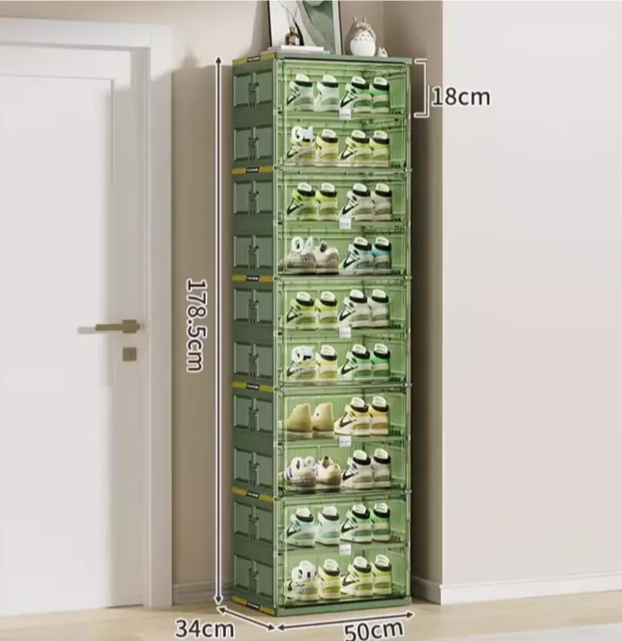 🥾Dust-Free Black Portable Shoe Organizer🎁