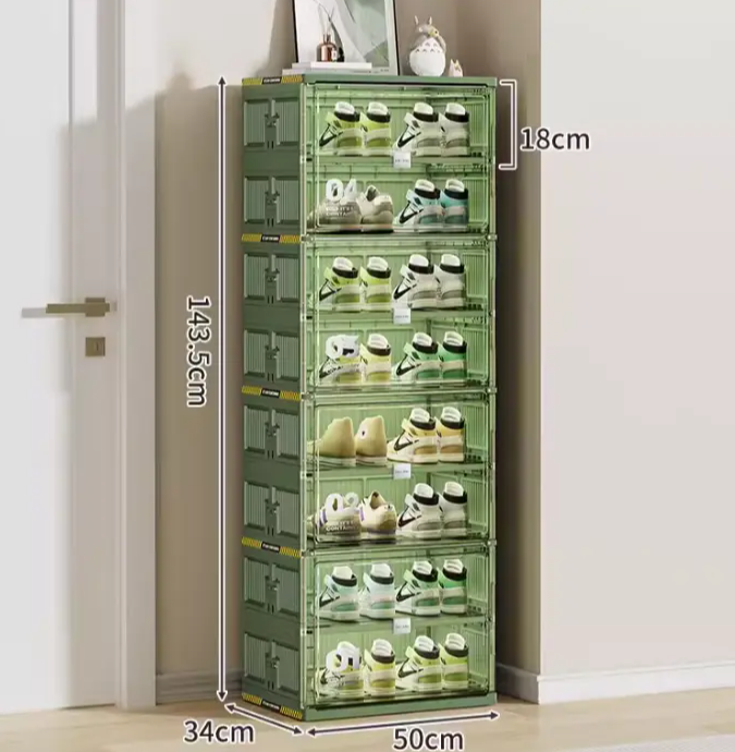 🥾Dust-Free Black Portable Shoe Organizer🎁