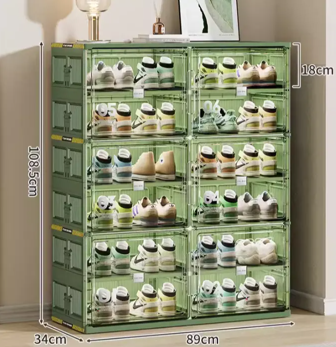 🥾Dust-Free Black Portable Shoe Organizer🎁