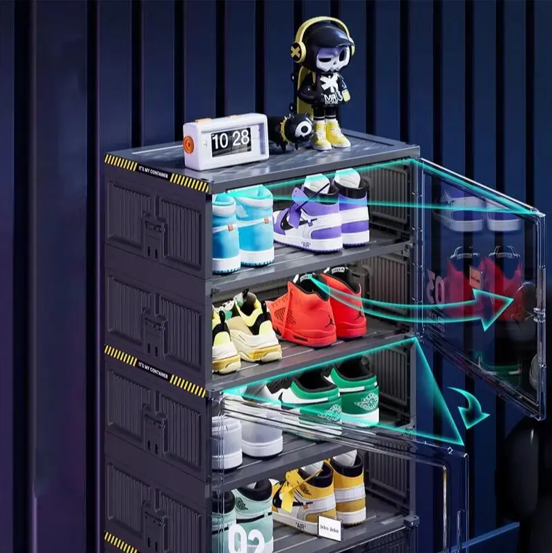 🥾Dust-Free Black Portable Shoe Organizer🎁