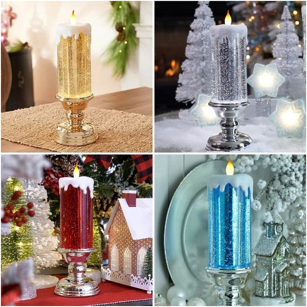 🔥 49% OFF🔥 LED Christmas Candles With Pedestal🕯🕯🕯