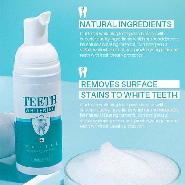 🎄 EARLY CHRISTMAS SALE 60% OFF🎁 TEETH WHITENING MOUSSE