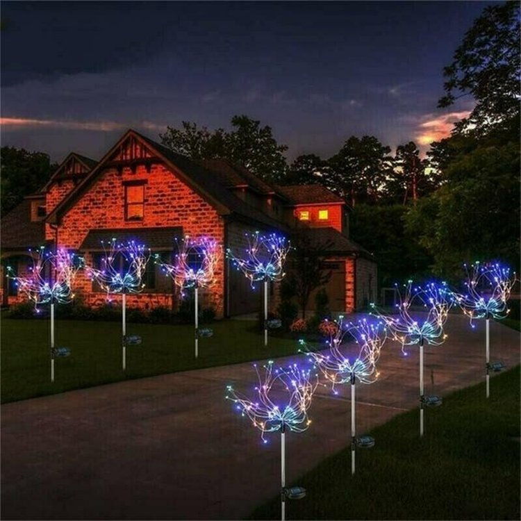 š„HOT SALEš„Waterproof Solar Garden Fireworks Lampš„³