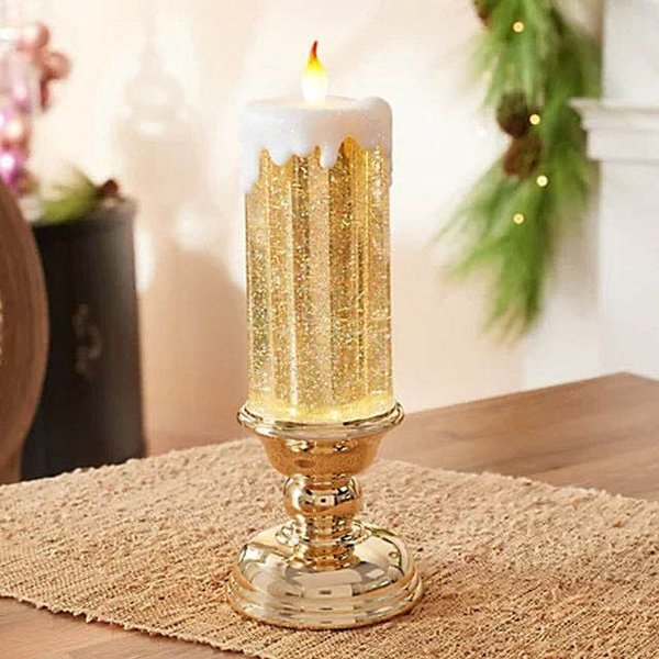 🔥 49% OFF🔥 LED Christmas Candles With Pedestal🕯🕯🕯