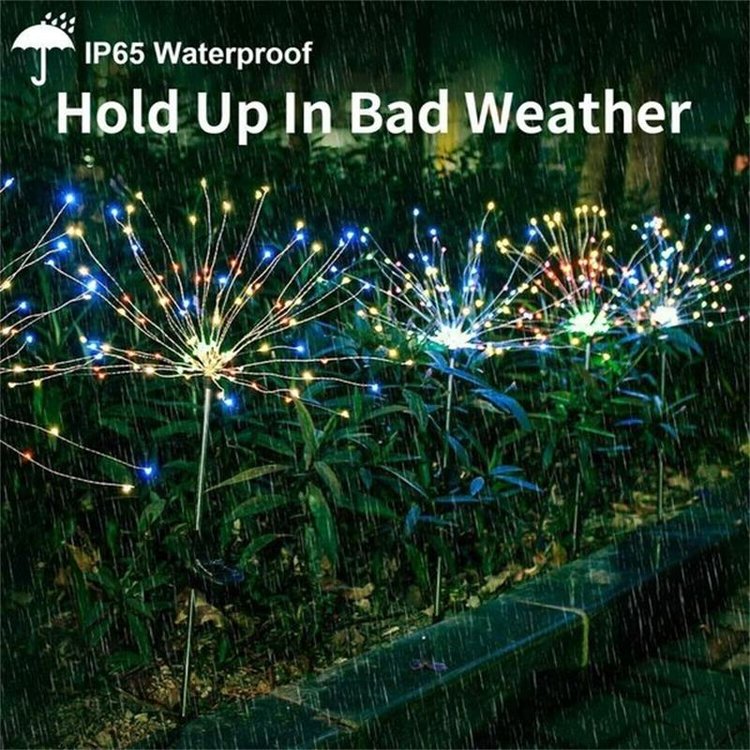 š„HOT SALEš„Waterproof Solar Garden Fireworks Lampš„³