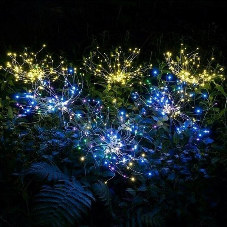 š„HOT SALEš„Waterproof Solar Garden Fireworks Lampš„³