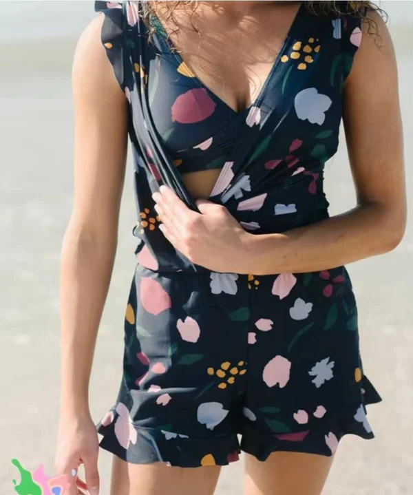 🔥 Last Day Promotion 50% OFF👗Swim Romper Built-in Bra🔥