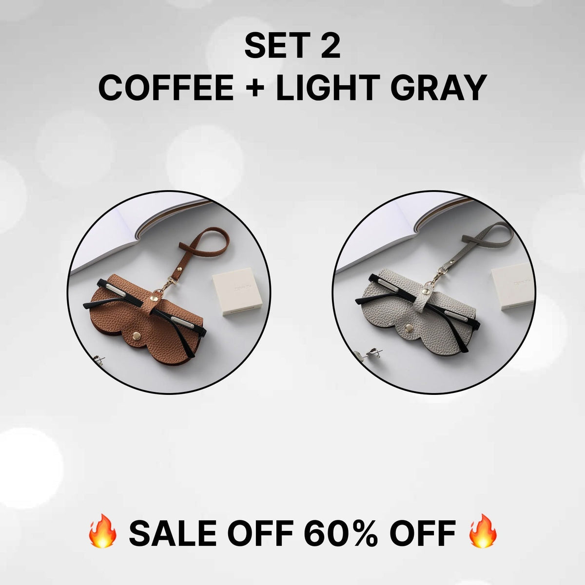 🏆Hot Sale🔥Soft Leather Sunglasses Bag 🔥