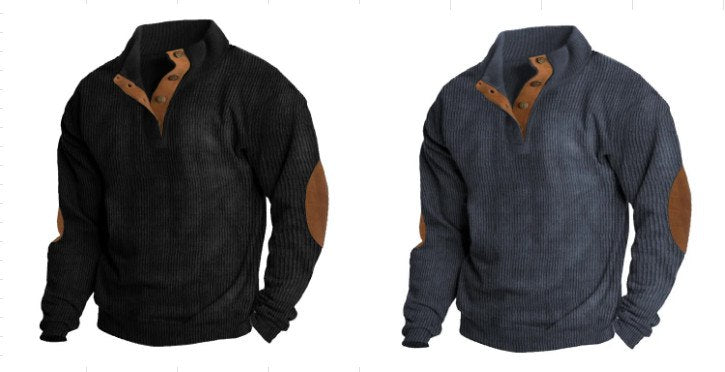 Men's Outdoor Casual Stand Collar Long Sleeve Sweatshirt