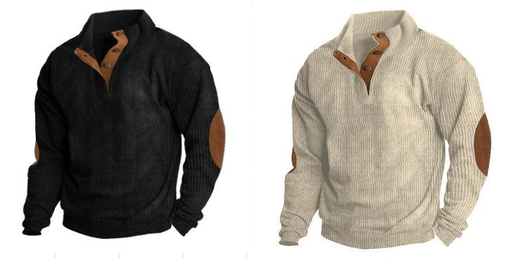 Men's Outdoor Casual Stand Collar Long Sleeve Sweatshirt