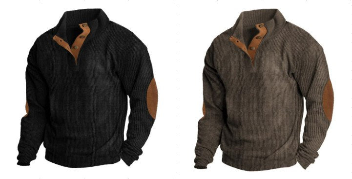 Men's Outdoor Casual Stand Collar Long Sleeve Sweatshirt