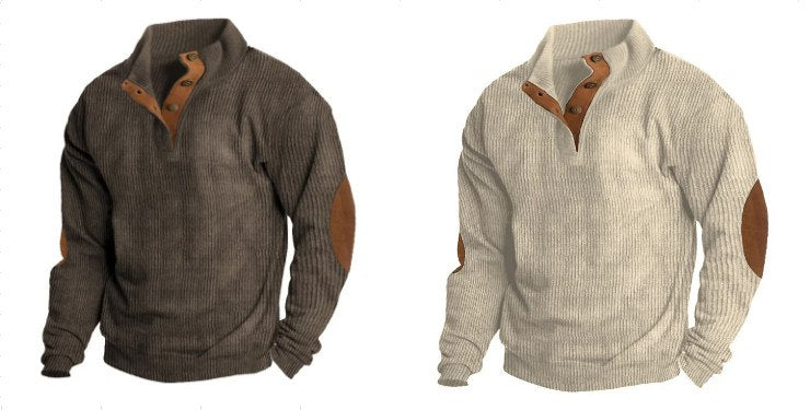 Men's Outdoor Casual Stand Collar Long Sleeve Sweatshirt