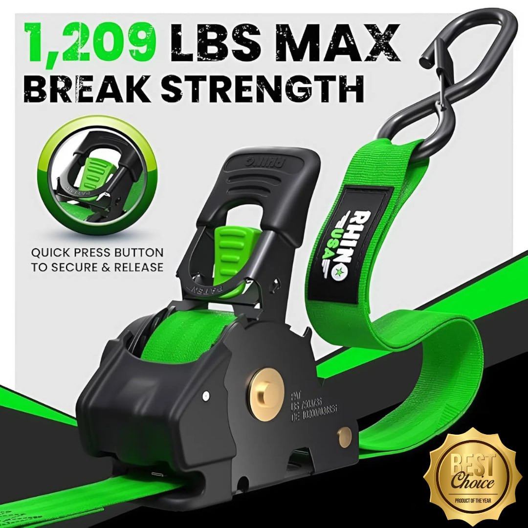 ๐ Limited Time โ Upgraded 2025 Retractable Ratchet Strap (Perfect Gift for Men๐)