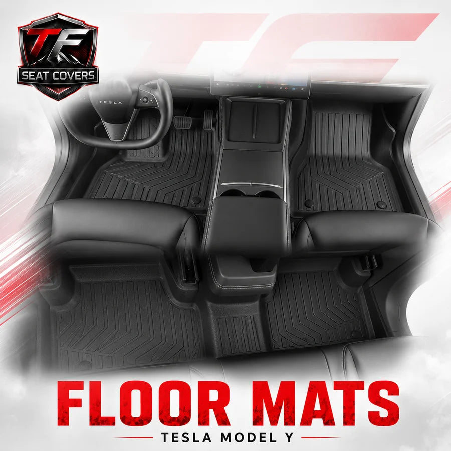 Sharkskin Custom-Fit Tesla Model Y (5-Seater) All-Weather Floor Mats