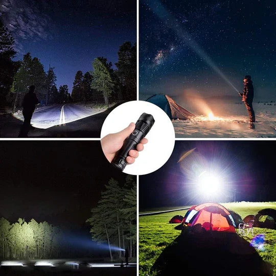 🔥LAST DAY SALE 49% OFF🔥 - LED Rechargeable Tactical Laser Flashlight 70000 High Lumens