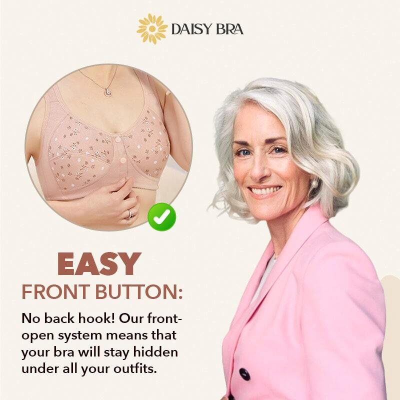 Daisy Bra - COMFORTABLE & CONVENIENT FRONT BUTTON BRA