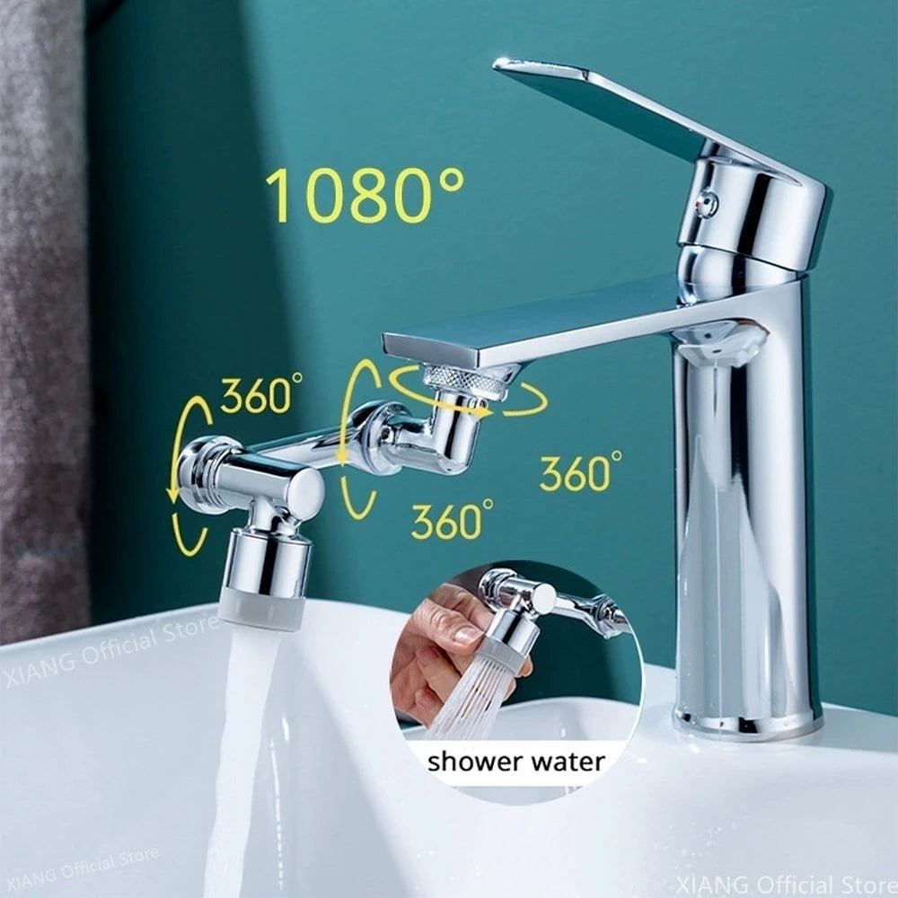 💥SUMMER SALE 49% OFF💥Universal 1080° Swivel Robotic Arm Swivel Extension Faucet Aerator