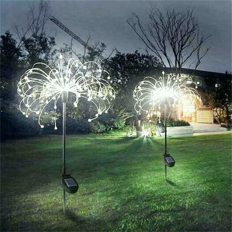 🔥HOT SALE🔥Waterproof Solar Garden Fireworks Lamp🥳