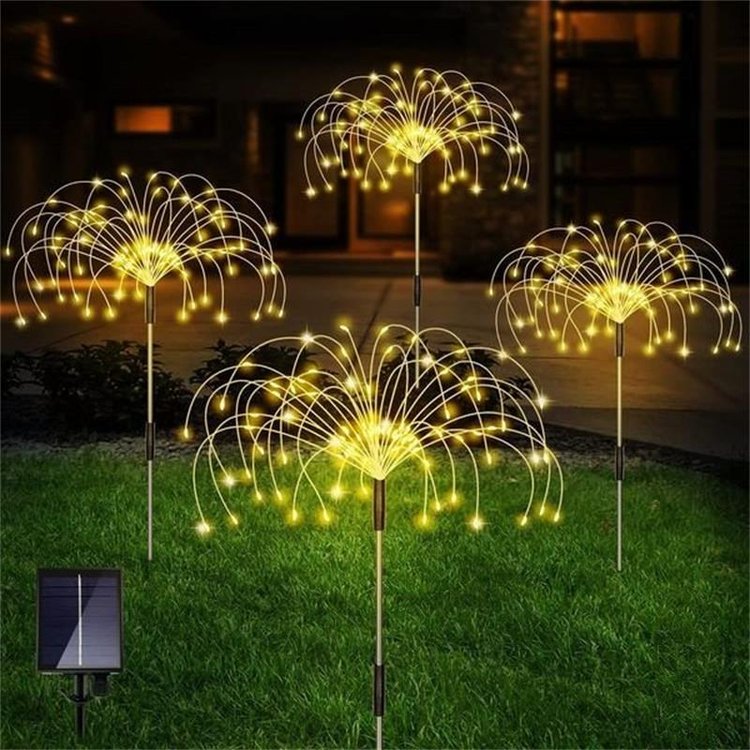 🔥HOT SALE🔥Waterproof Solar Garden Fireworks Lamp🥳