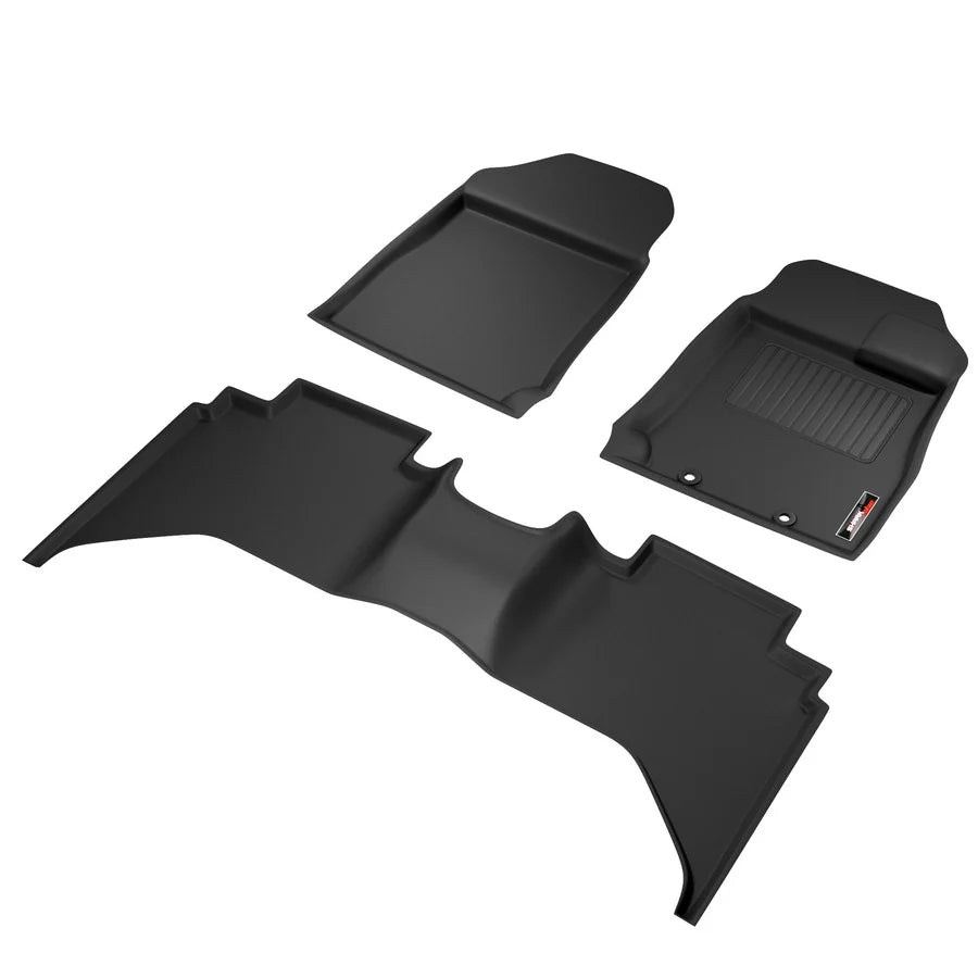 Sharkskin Custom-Fit Isuzu D-MAX 2021–2025 3D TPE All-Weather Floor Mats