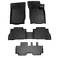Sharkskin Custom-Fit Mitsubishi Pajero Sport 2016–2024 3D TPE All-Weather Floor Mats