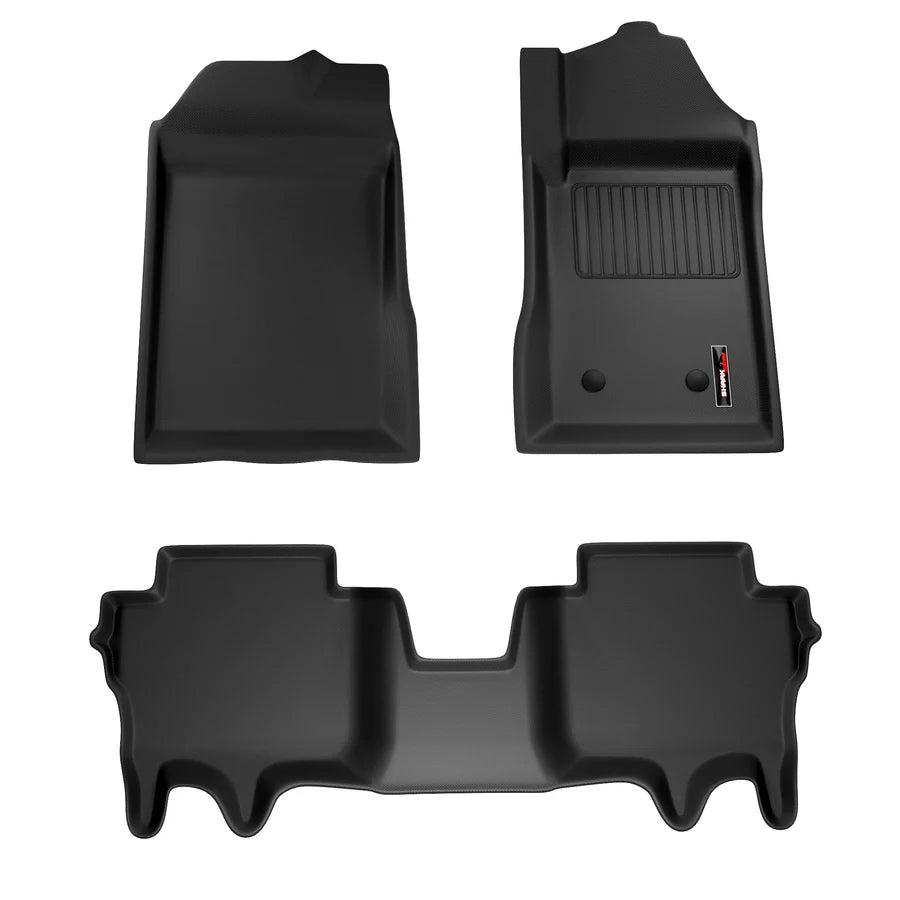 Sharkskin Custom-Fit Ford Everest 2025+ 3D TPE All-Weather Floor Mats