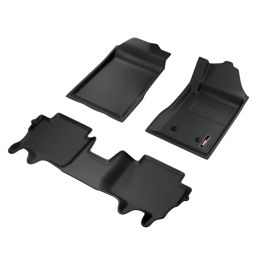 Sharkskin Custom-Fit Ford Everest 2025+ 3D TPE All-Weather Floor Mats