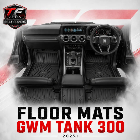 Sharkskin Custom-Fit GWM Tank 300 2025+ 3D TPE All-Weather Floor Mats