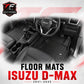 Sharkskin Custom-Fit Isuzu D-MAX 2021–2025 3D TPE All-Weather Floor Mats