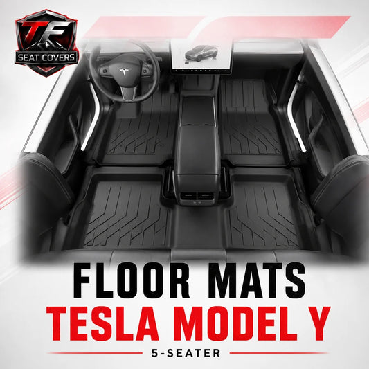 Sharkskin Custom-Fit Tesla Model Y (5-Seater) All-Weather Floor Mats