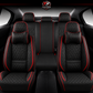 Premium Nappa Leather Seat Covers | Custom Fit for Cars, SUVs & Trucks - Black & Red Line / Front & Rear Seats variant image 20260723-r4