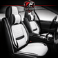 Premium Nappa Leather Seat Covers | Custom Fit for Cars, SUVs & Trucks - Black & White / Front Seats Only variant image 20260723-r4