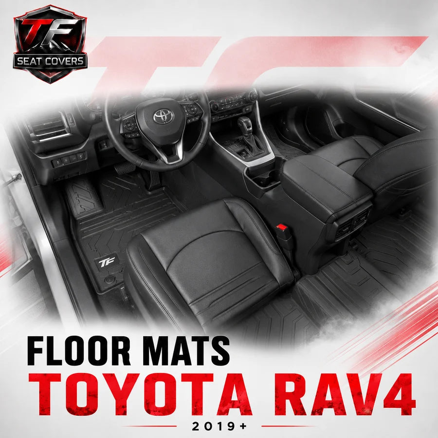 Sharkskin Custom-Fit Toyota RAV4 2019+ 3D TPE All-Weather Floor Mats