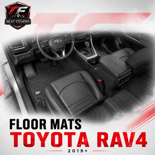 Sharkskin Custom-Fit Toyota RAV4 2019+ 3D TPE All-Weather Floor Mats